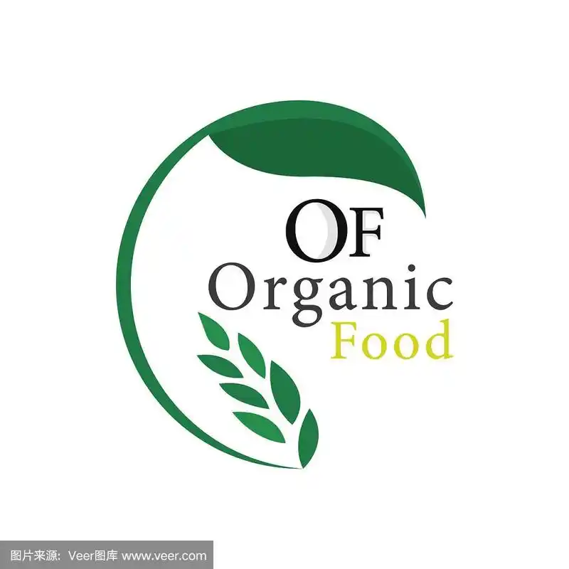 稻谷符号,绿叶小麦和自然概念,字母s和p设计.碾米机的象征.