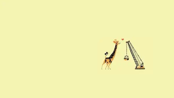 简约纯色卡通横屏壁纸