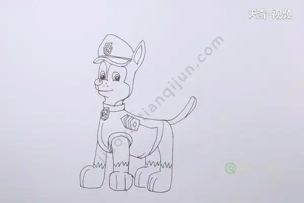 小警犬简笔画