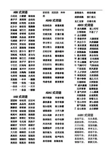 abac式词语大全100个 - 百度文库