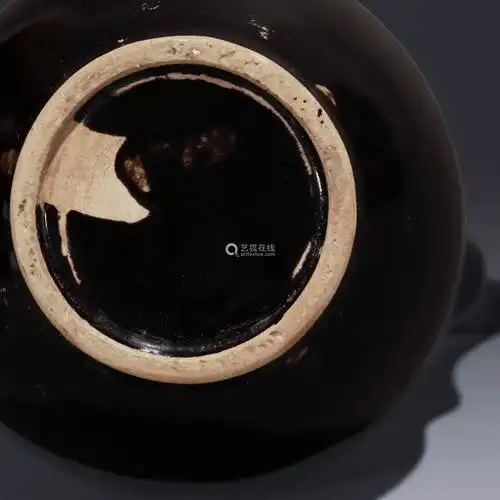 chinese black glazed holding pot, ding kiln中国古代黑釉定窑执壶