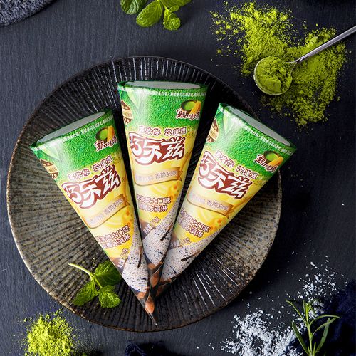 拍六件伊利巧乐兹抹茶芝士口味脆筒73g36只