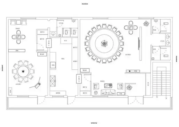 中餐厅设计平面图打造传统与现代的完美融合