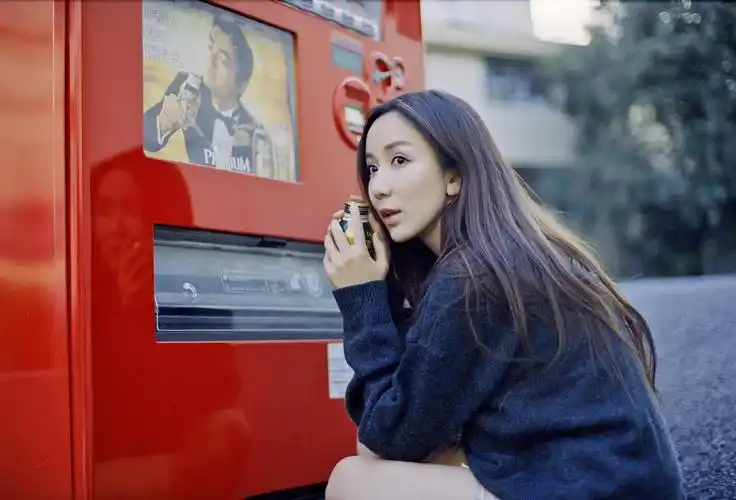 娄艺潇曝街景写真 穿牛仔短裙气质邻家