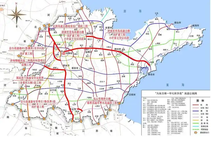 山东高速迅速掀起建设大干热潮 济青改扩建等4条高速年内通车