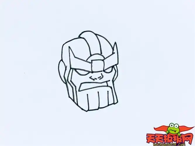 复仇联盟4灭霸怎么画?灭霸简笔画步骤教程