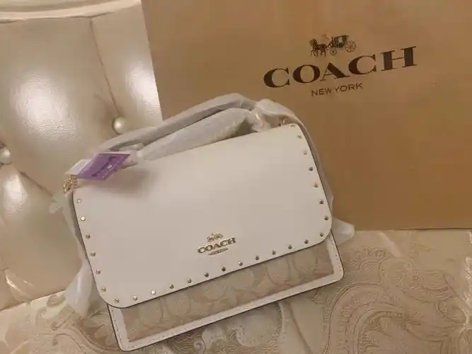 coach蔻驰女包klare小号单肩斜跨链条手提包