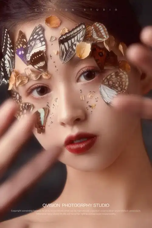 蝴蝶妆面写真