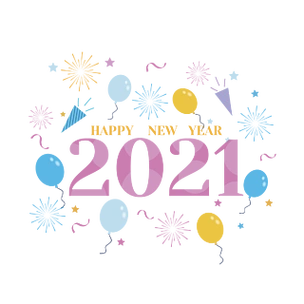 2021艺术字新年装饰插画2020鼠年春节插画封艺术字创意设计素材手绘