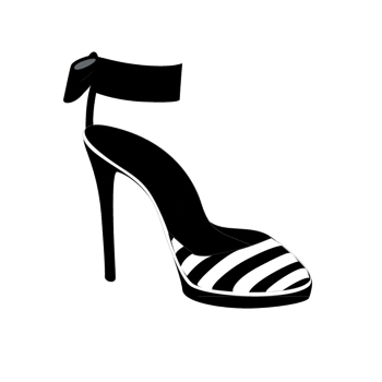 卡通高跟鞋