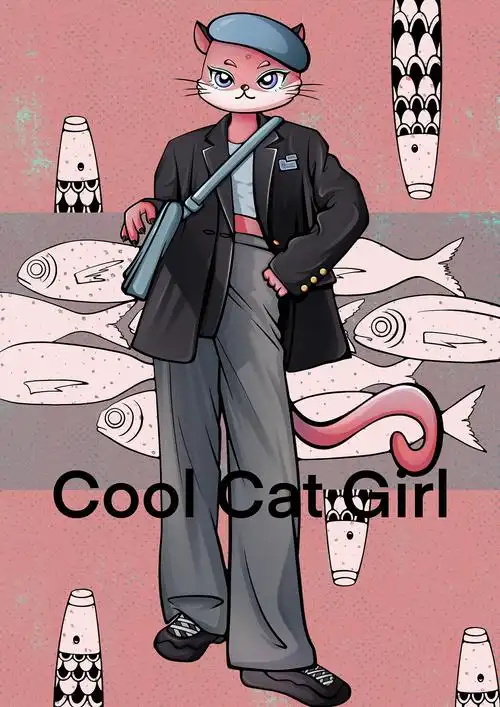 于是决定以动物为原型,进行拟人化人物形象绘制,预计画二十四种动物