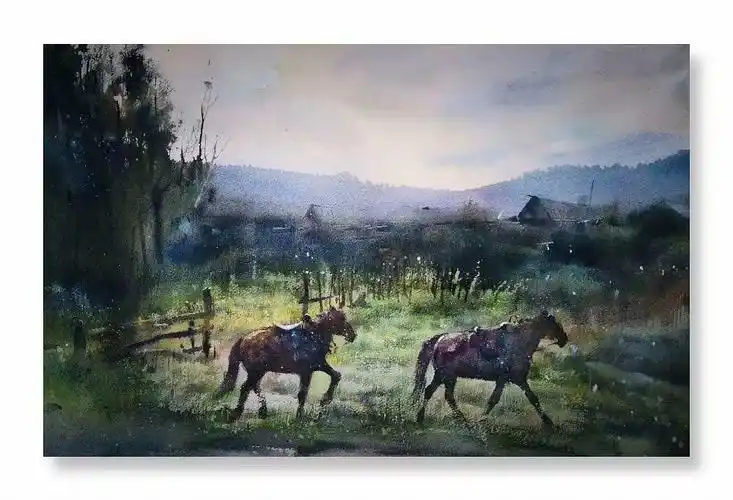 深圳水彩画院的相册-邓新影水彩