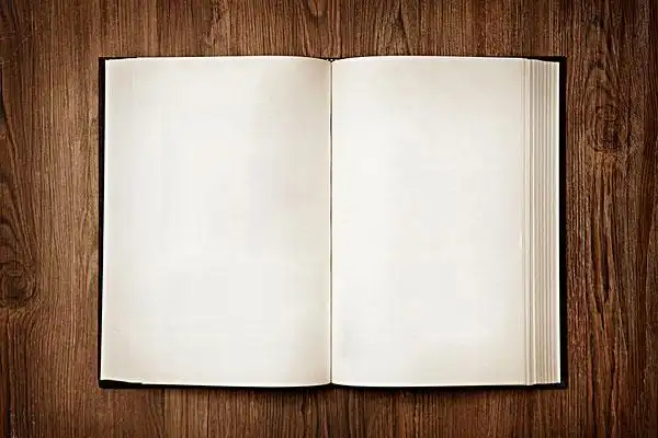 书本,桌子,留,白,翻开