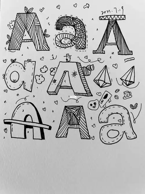 线描练习字母a