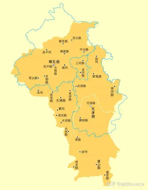 北京市,天津市(顺天府,直隶省天津府)