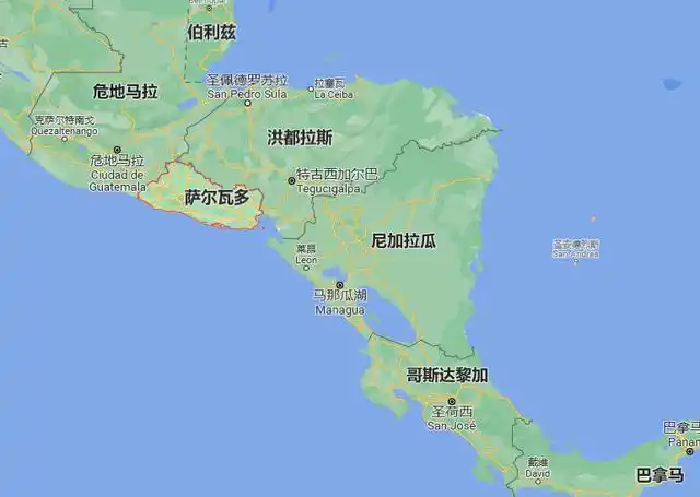 萨尔瓦多地理位置-google地图