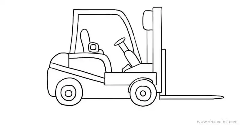 工程车儿童画怎么画工程车简笔画图片