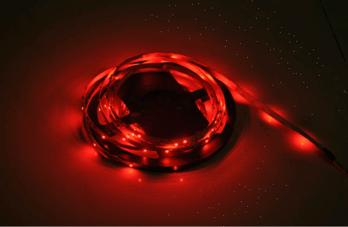 led七彩流水跑马灯带3528rgb灯带12v低压红绿蓝遥控变色灯带防水