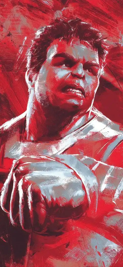 《复仇者联盟4》绿巨人艺术海报(2019),影视-手机壁纸