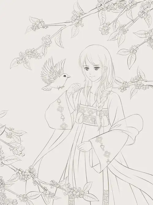 古风漫画人物绘画