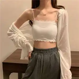 初中女生小背心内衣吊带图片