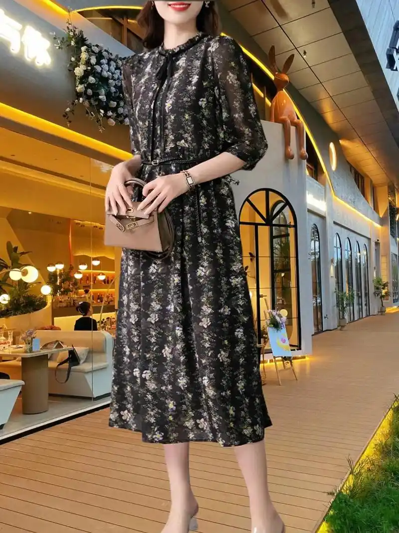 我的新款茶歇长裙上线啦!