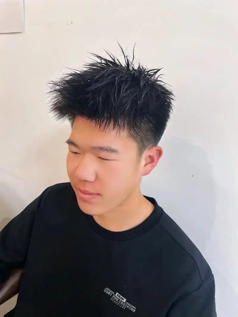 日照男士烫发推荐摩根前刺飞机头 必备款摩根立体前刺 - 抖音