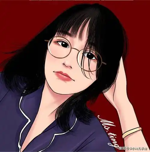 小玲儿手绘作品欣赏:高清头像女生和元气少女头像可爱作为当今社交