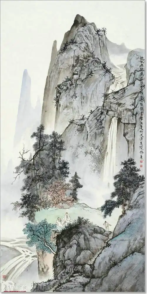 天津美术学院何延喆北宗山水画高级研修班学员作品欣赏