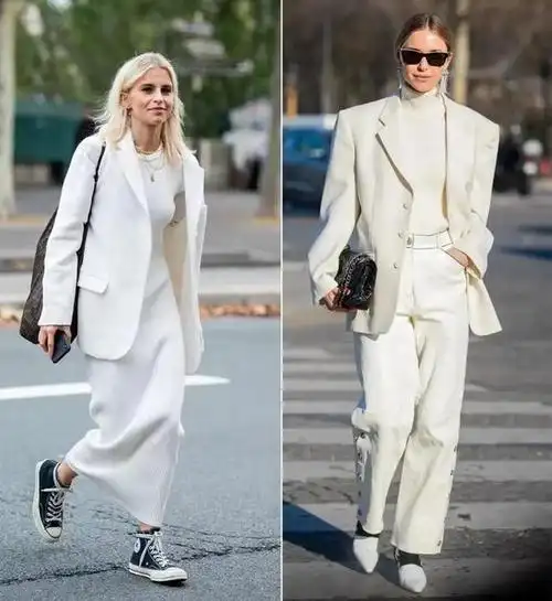 冬天才发现,"暖白色"太好穿了,参考这些穿搭示范,气质绝美!