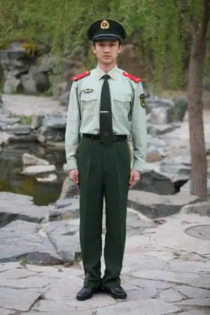 武警07式士兵长袖夏常服