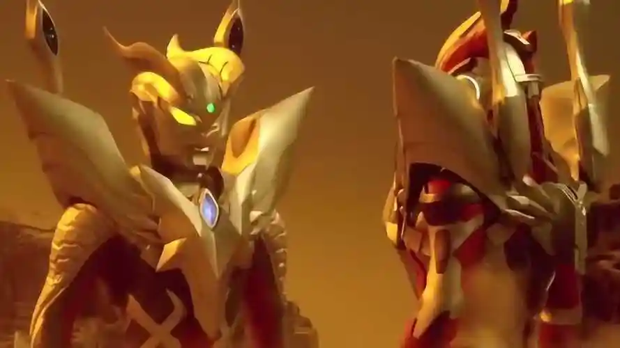 奥特曼赛罗奥特曼和艾克斯奥特曼惺惺相惜期待下一个时空再见