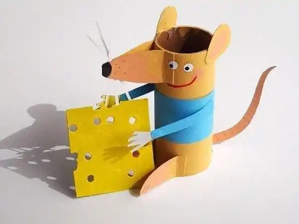 幼儿园小学生手工创意diy,卫生纸筒废物利用,制作的16种卡通小物