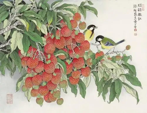 张克齐-缀绿撒红