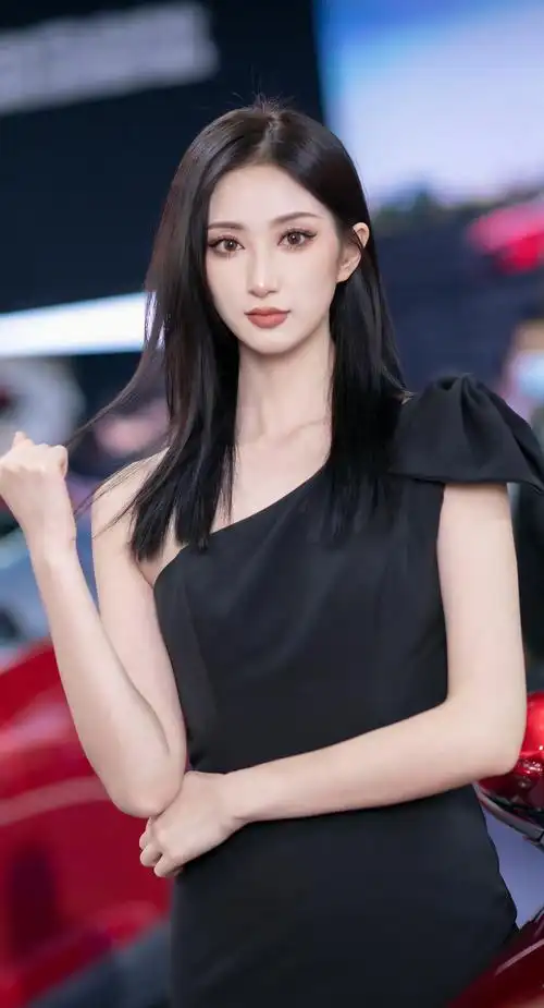 长直黑冷艳女神手机壁纸3