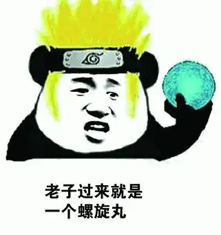 老子过来就是个螺旋丸表情包-日常表情包