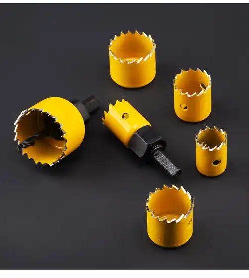 木工开孔器工业级木工钻头圆孔锯钻头木板打孔钻扩孔套装 5只12-14-16