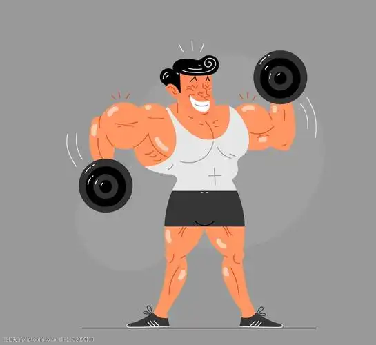 关键词:彩绘举哑铃的男子矢量素材 彩绘 哑铃 男子 健身 健康 运动