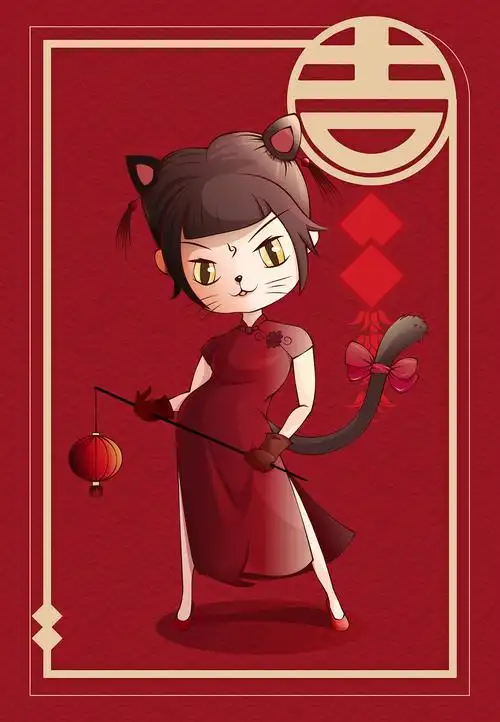 小猫妖|插画|创作习作|不倒先生_原创作品-站酷zcool