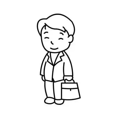 爸爸简笔画 爸爸简笔画简单又帅气