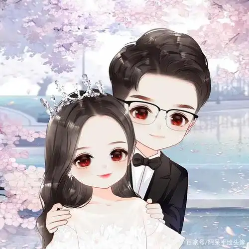 卡通情侣头像,温馨又可爱,快快设计一个吧