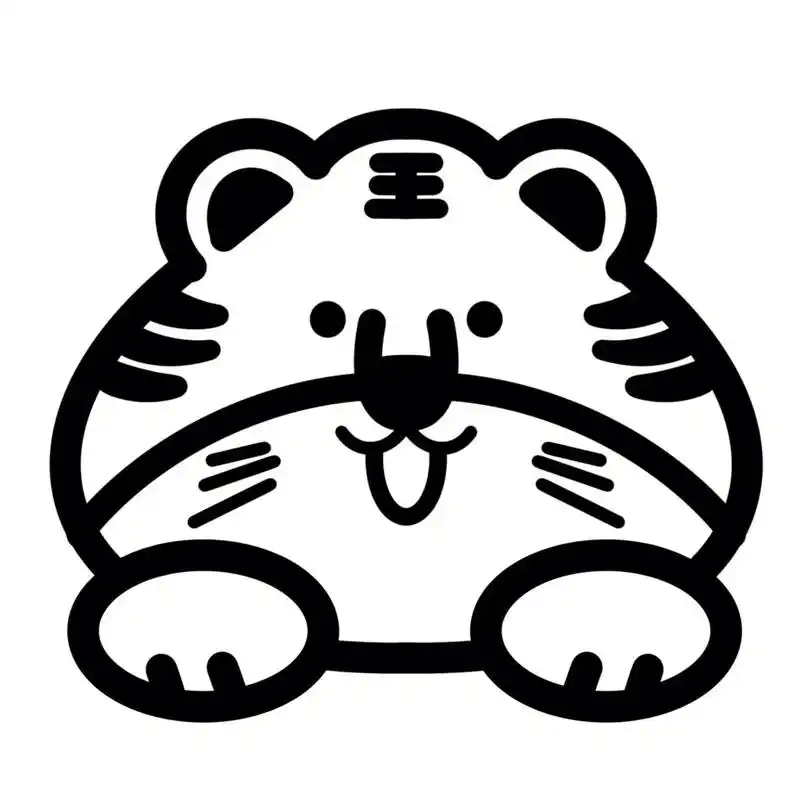 一起简笔画 卡通老虎简笔画  是可爱的小老虎 简笔画教程来啦!