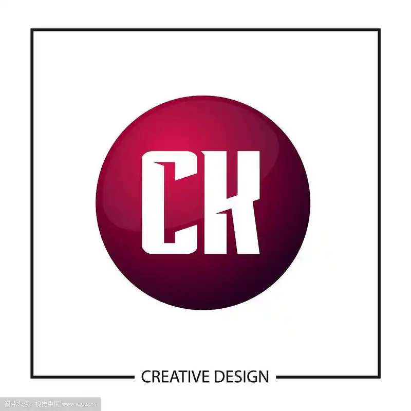 首字母ck标志模板设计
