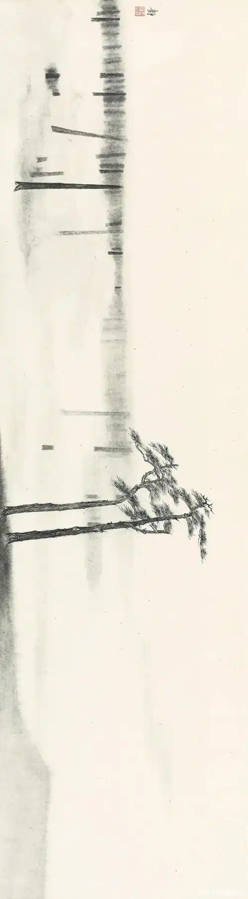 极简与抽象王静山水画