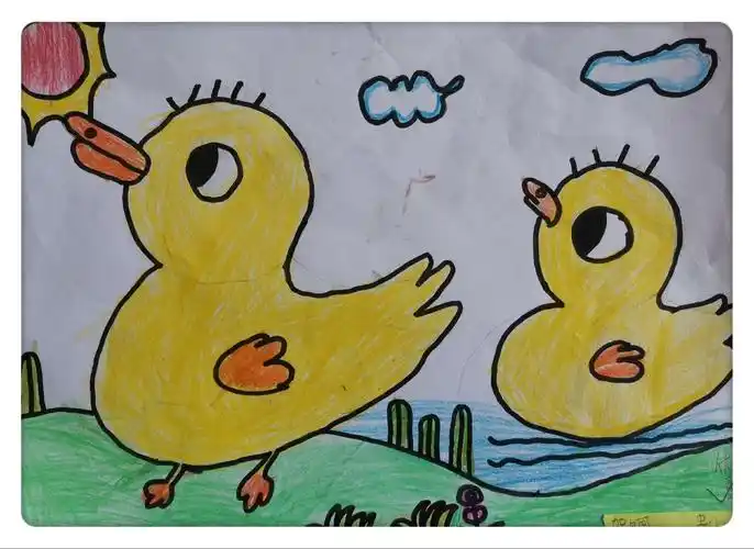 红黄蓝书画简笔画班作品展示——小一班,小二班