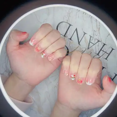 夏日小清新彩绘美甲