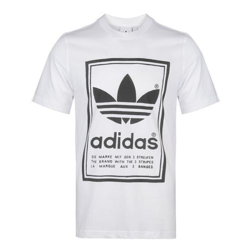 adidas阿迪达斯 三叶草大logo男装 休闲时尚短袖t恤cz1761 d