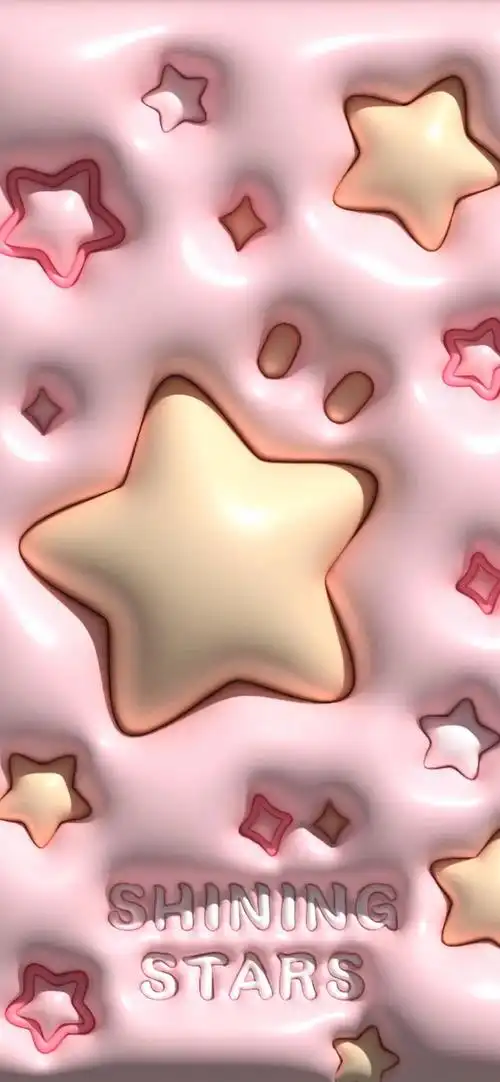 可爱有趣的3d立体膨胀感壁纸