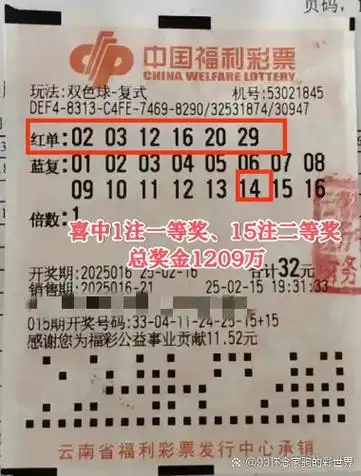 在双色球第25016期开奖中,云南中得1注一等奖,出自曲靖市麒麟区金宝