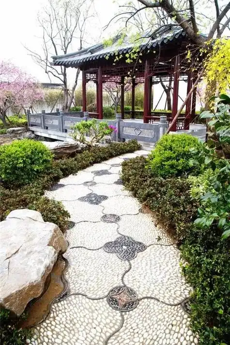中式园林花街铺地(中式园林地面铺装)中式园林花街铺地